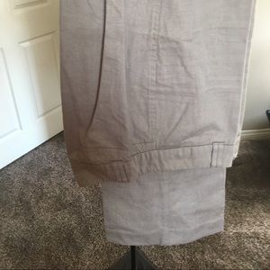 Woven look dress pants.